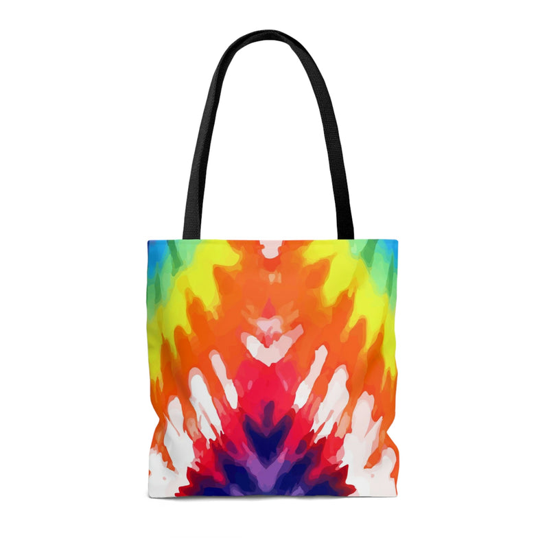 Large Tote Bag - Psychedelic Rainbow Tie Dye