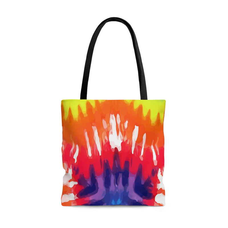 Large Tote Bag - Psychedelic Rainbow Tie Dye